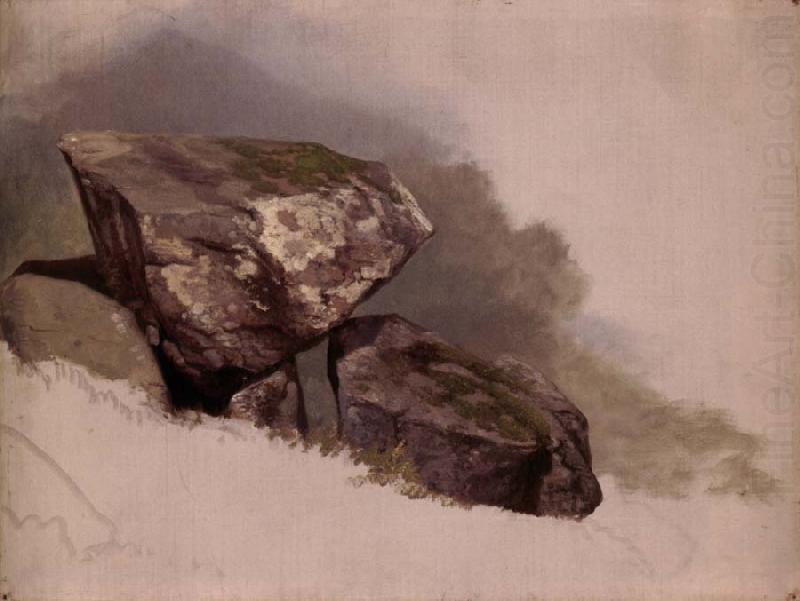 Asher Brown Durand Study of a Rock china oil painting image